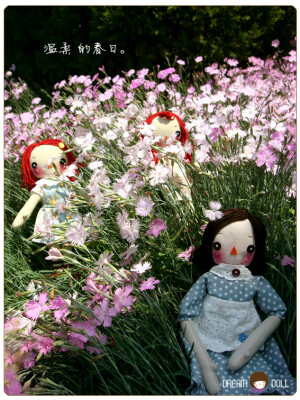 乡村娃娃【温柔的春日】，有故事的娃娃 http://dreamdoll.taobao.com