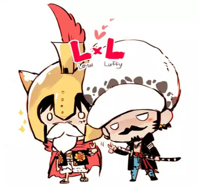 Law × Luffy (´ε｀ )♡