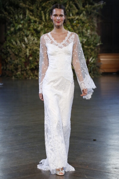 Claire Pettibone Bridal Fall 2015。克莱尔·佩蒂伯恩2015秋冬婚纱发布。