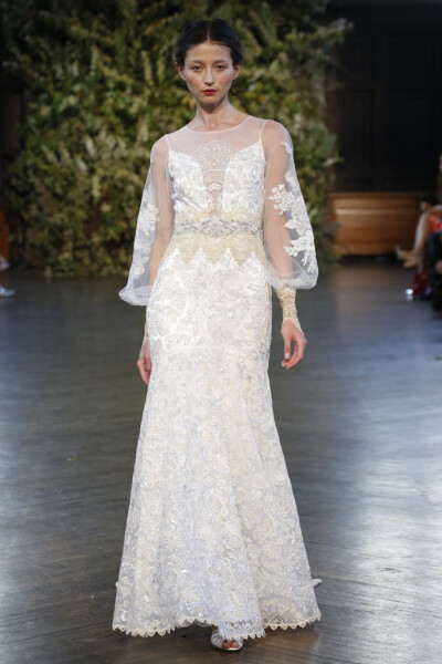 Claire Pettibone Bridal Fall 2015。克莱尔·佩蒂伯恩2015秋冬婚纱发布。