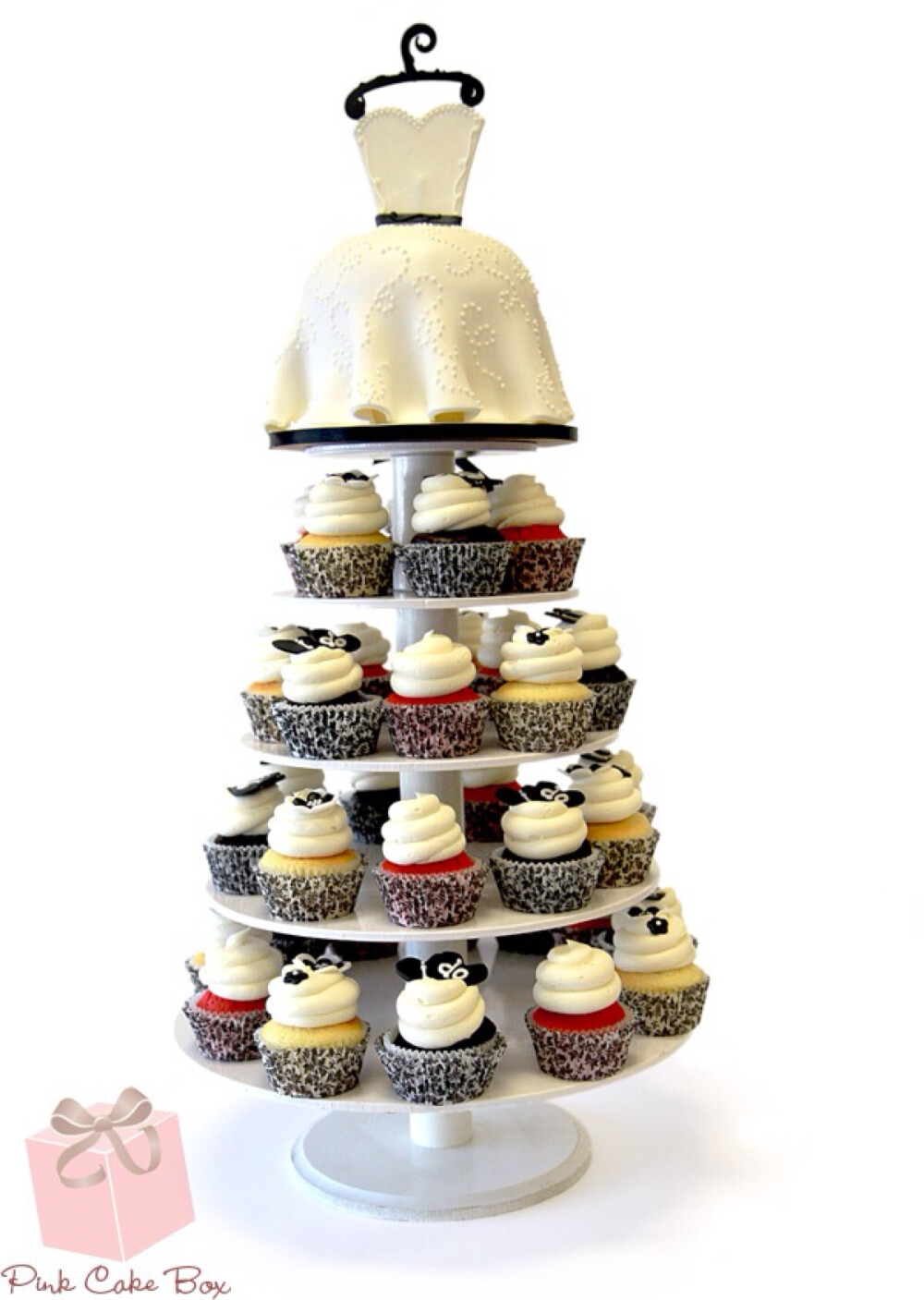 Bridal Dress Cupcake Tower