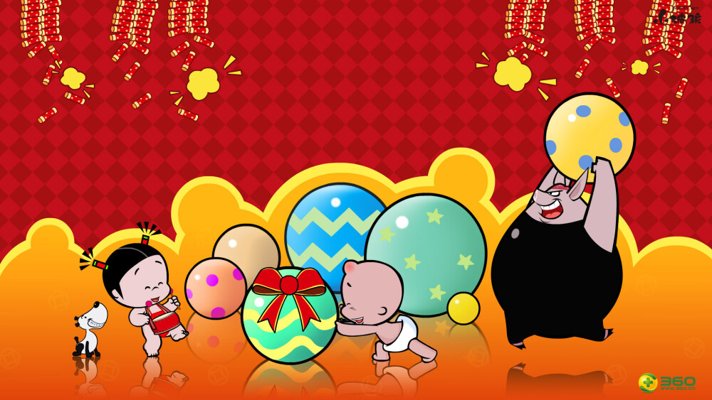 小破孩新年壁纸