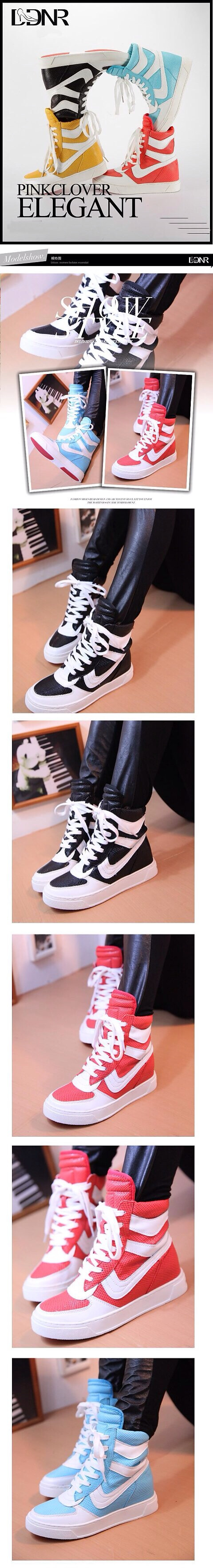 明星同款2014新款韩版前系带女鞋