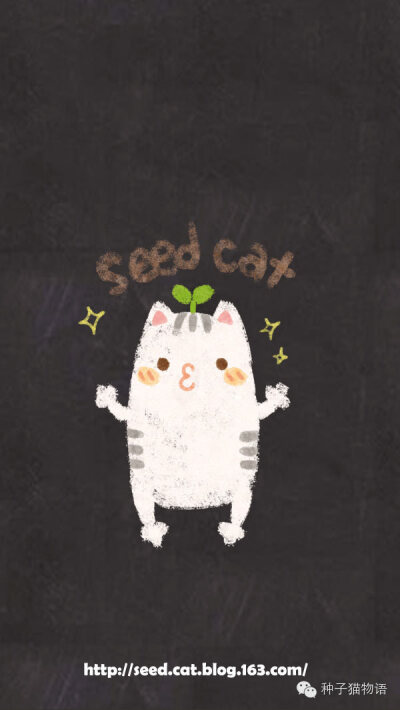 一起来怀旧吧，属于我们的黑板画童年~~~种子猫 手机壁纸 IPHONE壁纸 壁纸 萌 背景 小清新 简洁 猫 原创 套图 平铺 小清新 微信公众号@种子猫物语 新浪微博@seedcat种子猫
