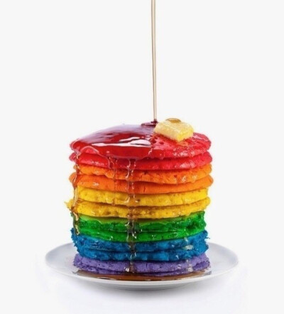 rainbow pancake