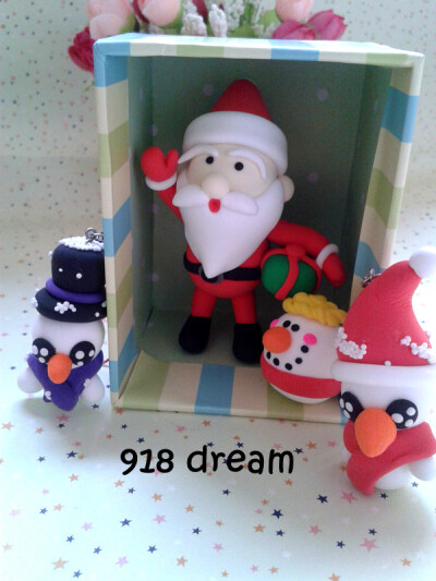 圣诞老人 粘土 淘宝店铺918 dream