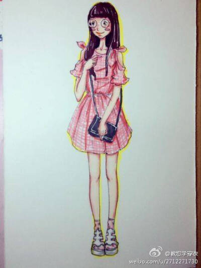 好漂亮的服装搭配手绘图