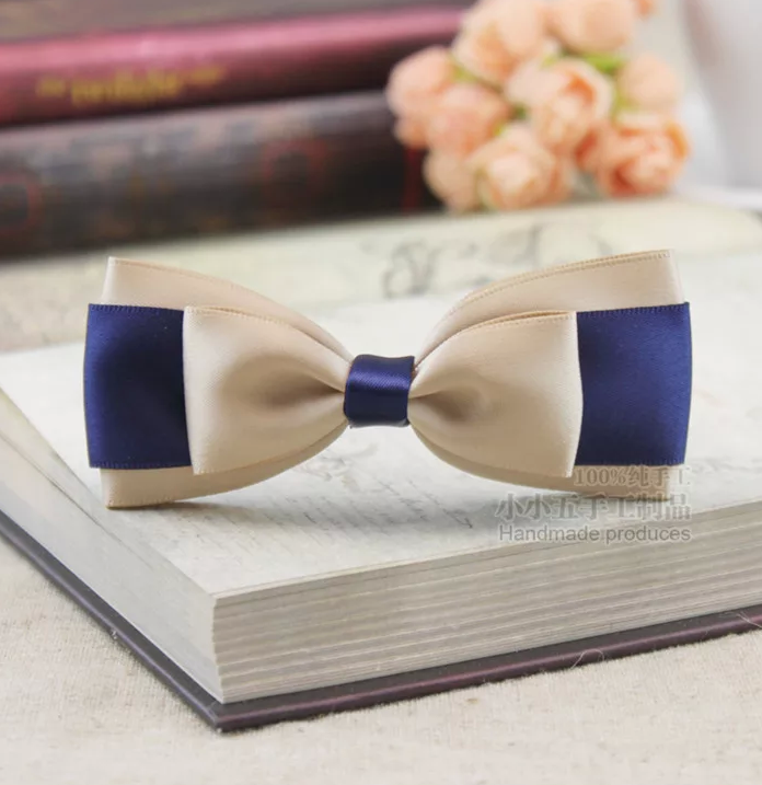 蝴蝶结发饰 蓝色系