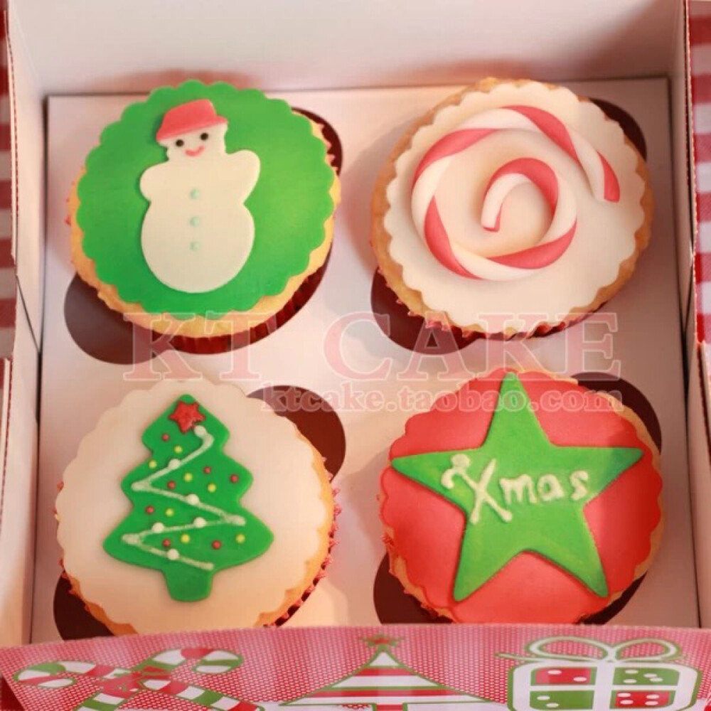 翻糖纸杯蛋糕！也很可爱哟