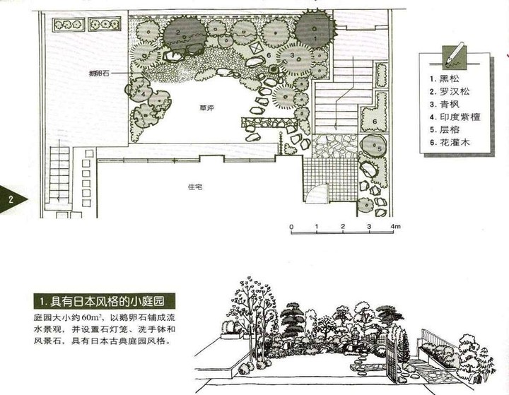 日式风格小庭院