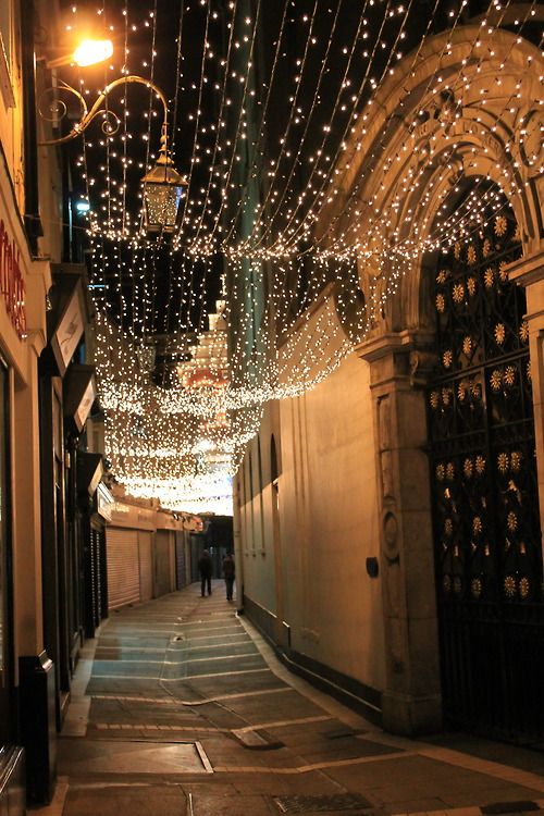 【爱尔兰--都柏林格拉夫顿街】Grafton Street,Dublin,Ireland。是都柏林市中心的两条主要购物街之一，另一条是亨利街。格拉夫顿街南起圣斯蒂芬绿地，北到学院绿地。这条街得名于英王查理二世的私生子第一任格拉夫顿公爵亨利·菲茨罗伊。跨越利菲河的奥康内尔桥建成后，格拉夫顿街从一个时髦的住宅区街道上变成一条繁忙的交通干道。