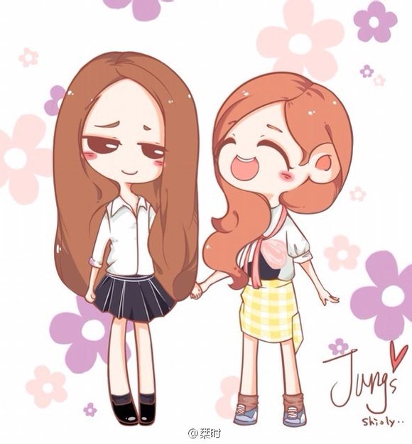 Jessica and Krystal 手绘Q版