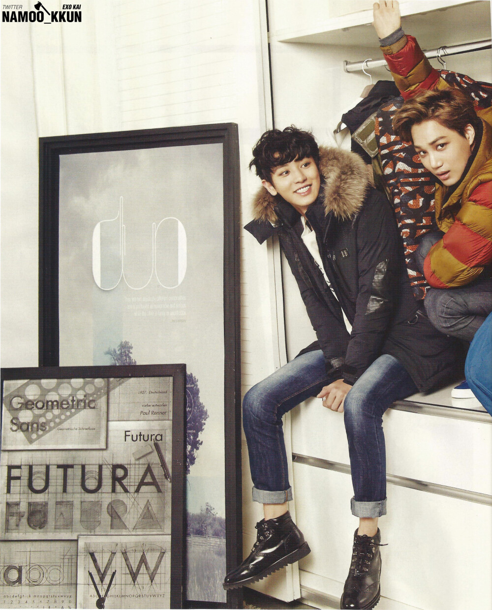 EXO 《Vogue girl》杂志扫图 11月刊2014 # 朴灿烈 Chanyeol 金钟仁 Kai