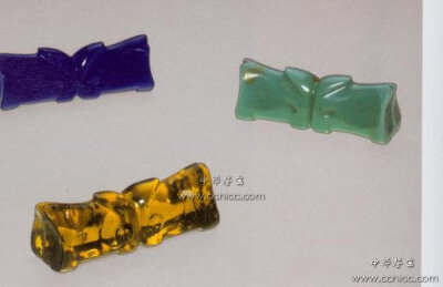 各色玻璃笔架 清中期