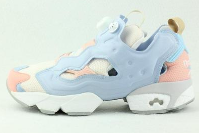 库客运动 Reebok/锐步 INSTAPUMP FURY OG 蓝粉 跑鞋 M44764