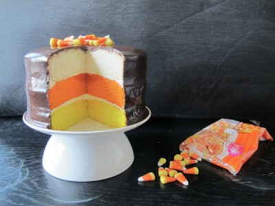 Candy Corn Layer Cake