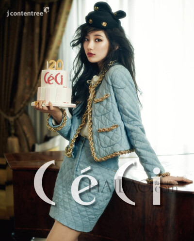 裴秀智登韩国杂志《CeCi 》2014年9月刊