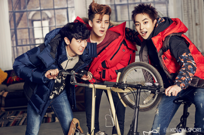 141020 KOLON SPORT或者VOGUE GIRL &amp;amp; NYLON 11月刊画报 *EXO