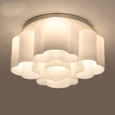 设计师的灯创意花朵艺术 客厅简约现代创意卧室吸顶灯 玻璃灯罩