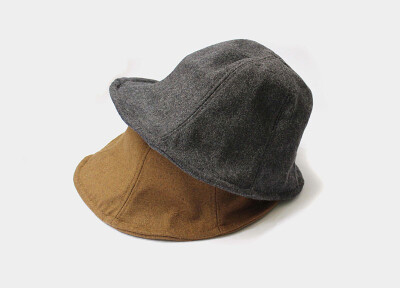 无印良品muji 秋冬 日式百搭 毛呢渔夫帽 盆帽 花朵帽 遮阳帽