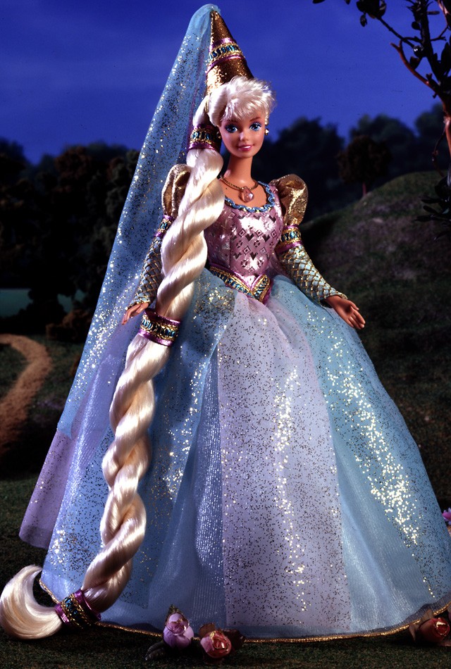 芭比娃娃 1995限量版 barbie03 doll as rapunzel 长发公主【价格