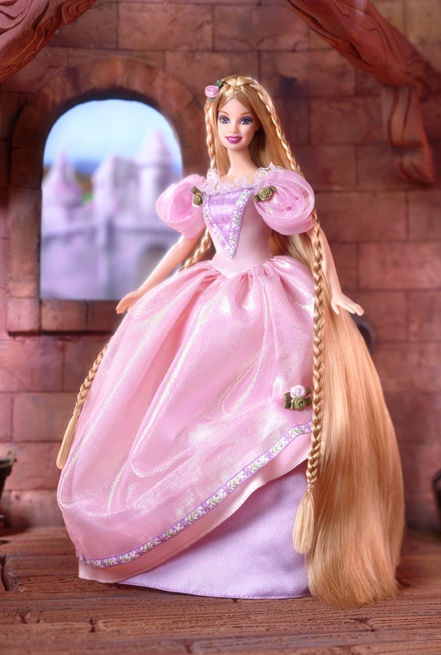 芭比娃娃2001限量版rapunzelbarbie03doll长发公主价格3998美元