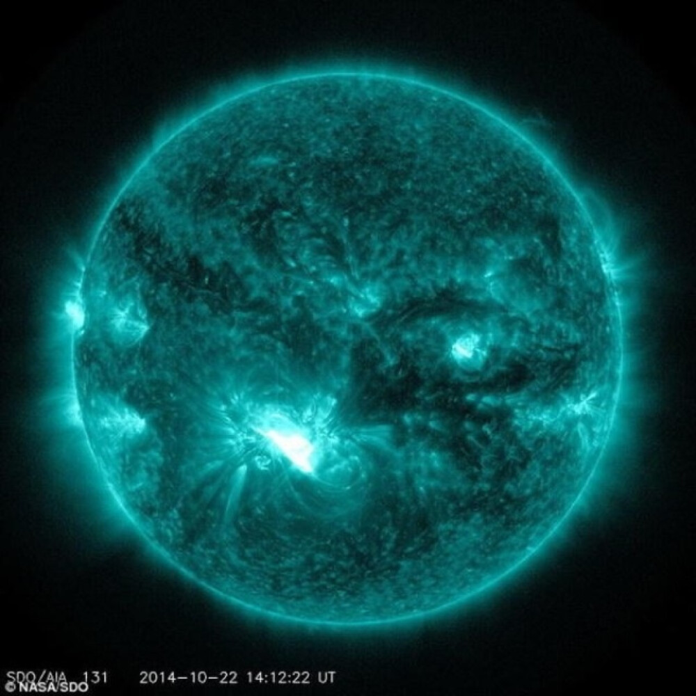 2014年10月22日，太阳表面释放一个超级太阳耀斑，被命名为“AR12192”，其面积比地球大14倍，接近于木星。它的等级达到X1.6级，是迄今太阳动力学天文台观测到最明亮的太阳耀斑。英国气象办公室称，这是25年来观测到最大的太阳耀斑，它非常大，从地球表面可以直接看到这个太阳耀斑。