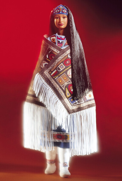芭比娃娃 2000限量版 Northwest Coast Native American Barbie® Doll 美国西北岸【价格24.99美元】
