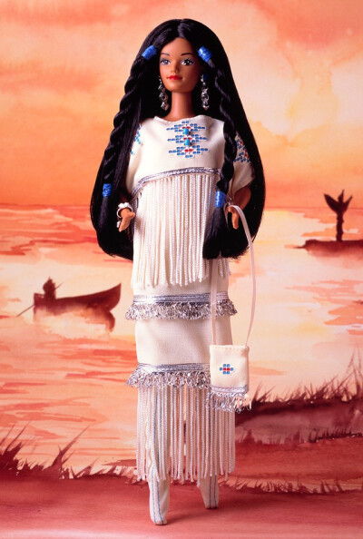 芭比娃娃 1993限量版 Native American Barbie? Doll 1st Edition 美国原著