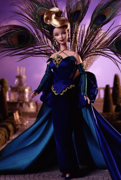 芭比娃娃 1998限量版 The Peacock™ Barbie® Doll 孔雀【价格99美元】