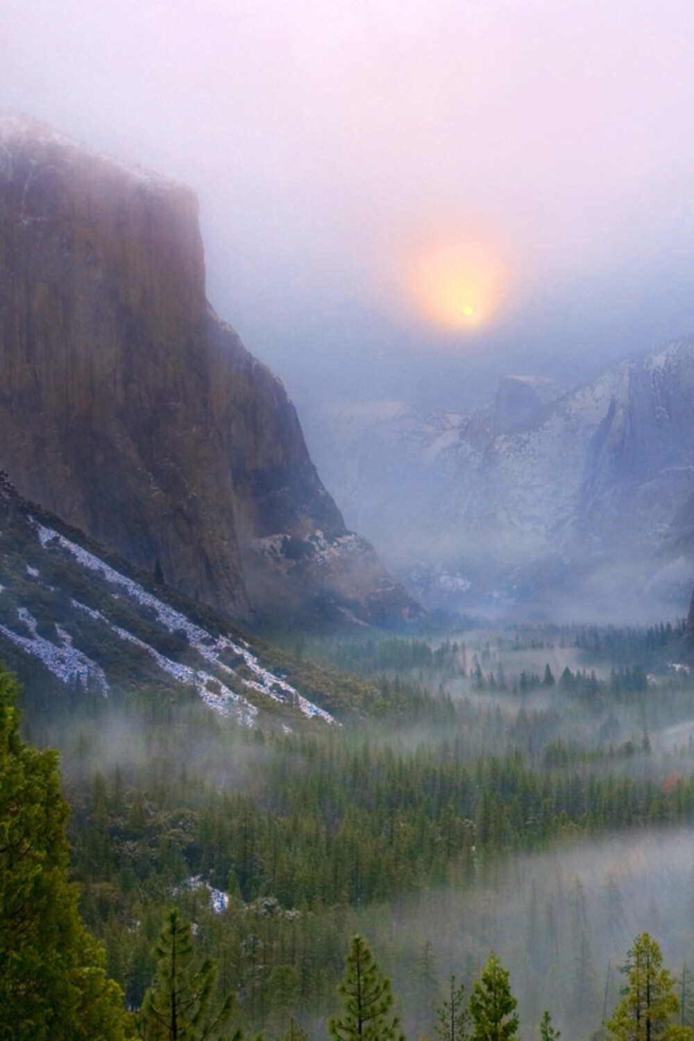 Yosemite National Park 美国约塞米蒂国家公园冬景