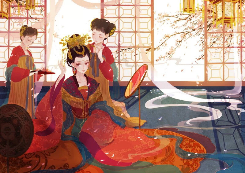 女为悦己者容，今为君穿上红嫁衣，戴上凤冠，只愿往后能与君长相守