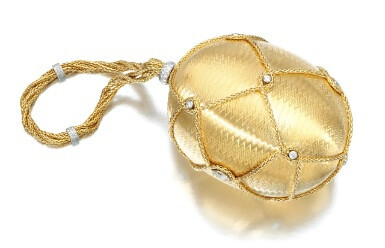 黄金嵌钻石晚装包，卡地亚，20 世纪 60 年代