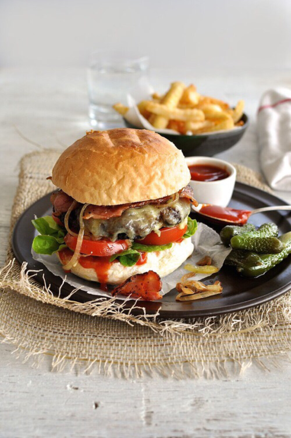 Gutsy beef burger