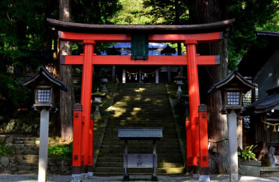 岐阜 高山市日枝神社 鸟居