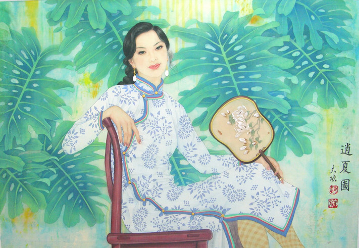 郝大欣，女，1955 年出生，山东聊城人。1982年毕业於河南大学美术系油画专业，获文学士学位。1995年在天津美术学院国画系研修工笔重彩人物。1996年至1997年 研修於中国美术学院、中央美术学院国画系。1998年结业於文化部首届重彩画高研班。现为上海商学院艺术系教授，中国美术家协会会员、上海市美术家协会会 员。长期从事中国画工笔重彩人物画的研究和创作。