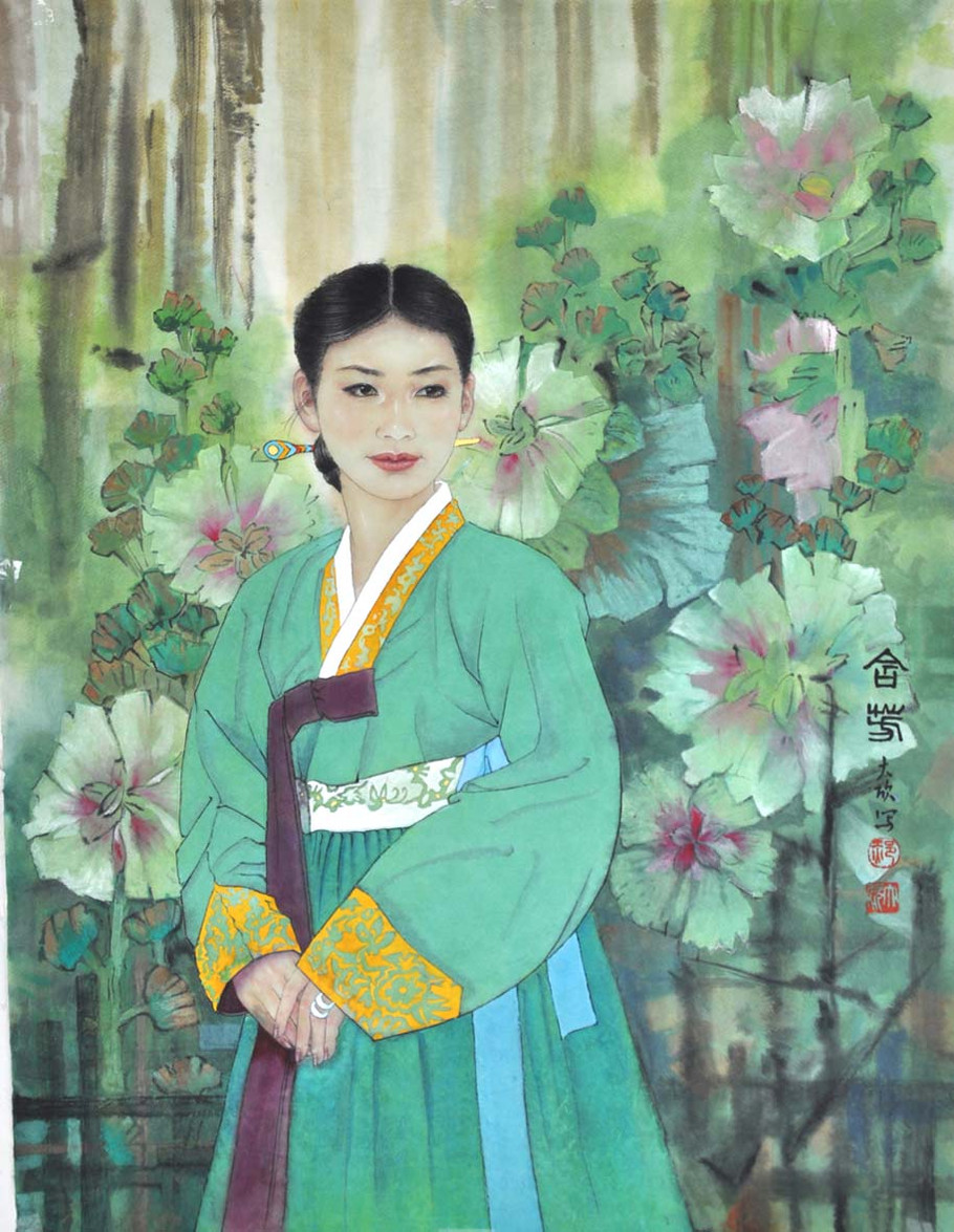 郝大欣，女，1955 年出生，山东聊城人。1982年毕业於河南大学美术系油画专业，获文学士学位。1995年在天津美术学院国画系研修工笔重彩人物。1996年至1997年 研修於中国美术学院、中央美术学院国画系。1998年结业於文化部首届重彩画高研班。现为上海商学院艺术系教授，中国美术家协会会员、上海市美术家协会会 员。长期从事中国画工笔重彩人物画的研究和创作。