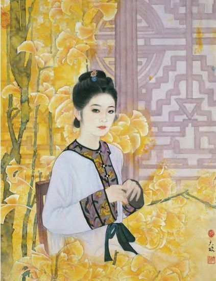 郝大欣，女，1955 年出生，山东聊城人。1982年毕业於河南大学美术系油画专业，获文学士学位。1995年在天津美术学院国画系研修工笔重彩人物。1996年至1997年 研修於中国美术学院、中央美术学院国画系。1998年结业於文化部首届重彩画高研班。现为上海商学院艺术系教授，中国美术家协会会员、上海市美术家协会会 员。长期从事中国画工笔重彩人物画的研究和创作。