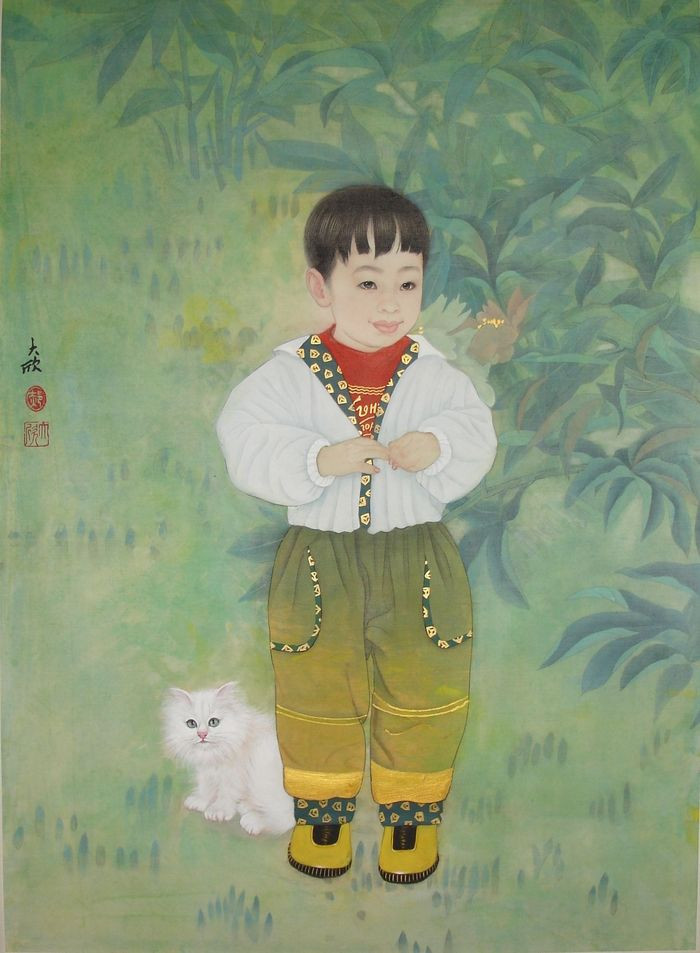 郝大欣，女，1955 年出生，山东聊城人。1982年毕业於河南大学美术系油画专业，获文学士学位。1995年在天津美术学院国画系研修工笔重彩人物。1996年至1997年 研修於中国美术学院、中央美术学院国画系。1998年结业於文化部首届重彩画高研班。现为上海商学院艺术系教授，中国美术家协会会员、上海市美术家协会会 员。长期从事中国画工笔重彩人物画的研究和创作。