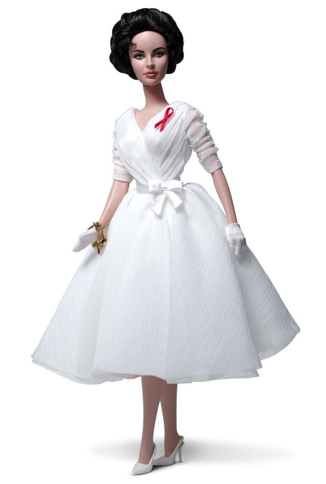 芭比娃娃 2012限量版 elizabeth taylor white diamonds doll