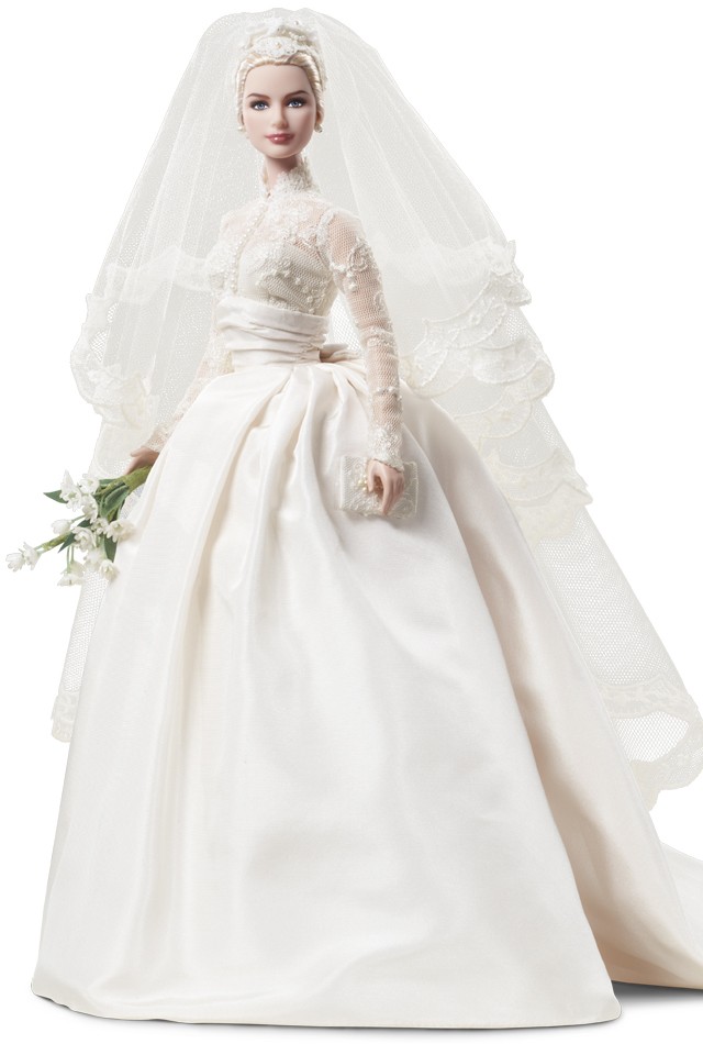 芭比娃娃 2011限量版 Grace Kelly The Bride Doll 格蕾丝凯莉 好莱坞 婚纱 新娘【价格119.99美元】全球辛苦13100个