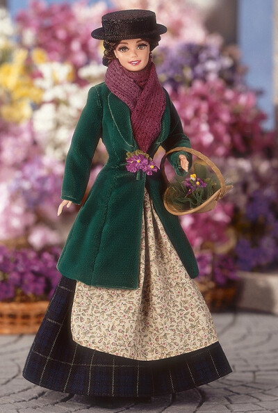 芭比娃娃 1996限量版 Barbie® Doll as Eliza Doolittle from My Fair Lady™ as the Flower Girl 奥黛丽赫本 好莱坞