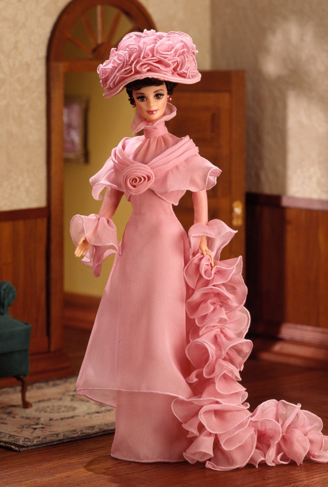 芭比娃娃 1996限量版 Barbie® Doll as Eliza Doolittle from My Fair Lady™ in Her Closing Scene 奥黛丽赫本 好莱坞