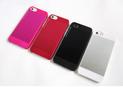简约多彩色 iphone5/5s手机壳 磨砂保护套 金属拉丝 四色可选