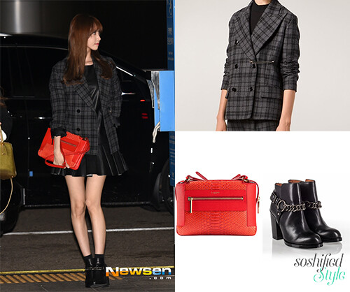 Golden Goose Deluxe Brand: Checkered Blazer @ Farfetch.com $1,200 Lanvin: Beyond Le Jour Medium Shoulder Bag @ Forwardforward.com $2,190 Ash: ‘Flesh’ Boots @ Ashfootwearusa.com $325