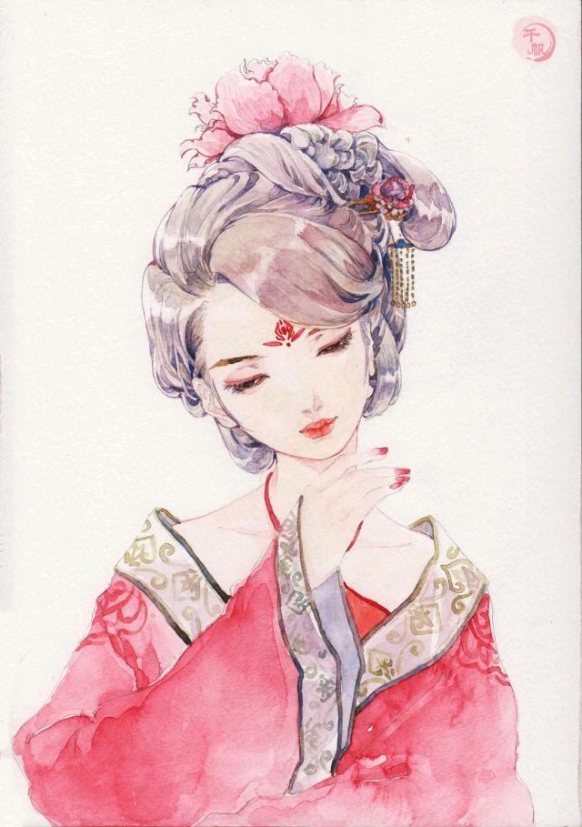 古风、美人、插画……