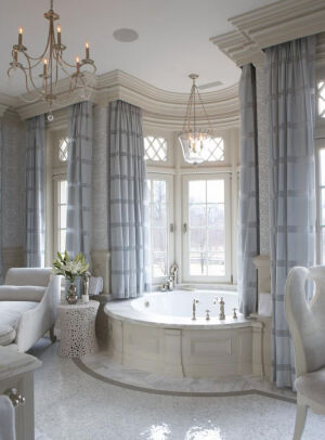 复古欧式豪华明亮的浴室卫生间设计 室内设计 家居