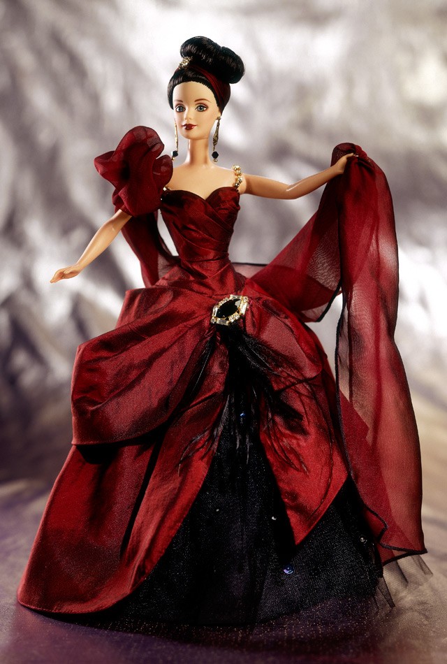 芭比娃娃1997限量版moonlightwaltzbarbie03doll月光华尔兹