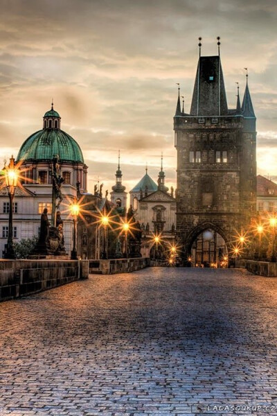 Dusk, Prague, Czech Republic