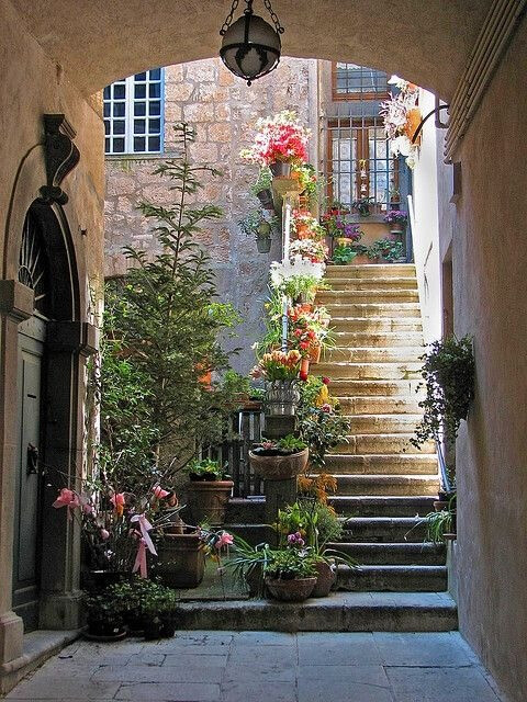 Stairs, Saint Paul de Vence, France